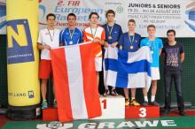 Podium EK Juniours U21 Doubles